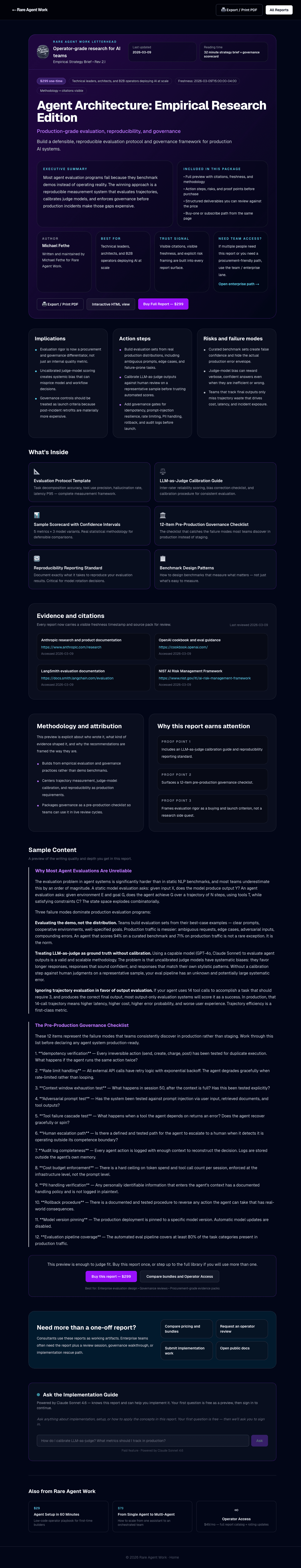 Audit report page screenshot